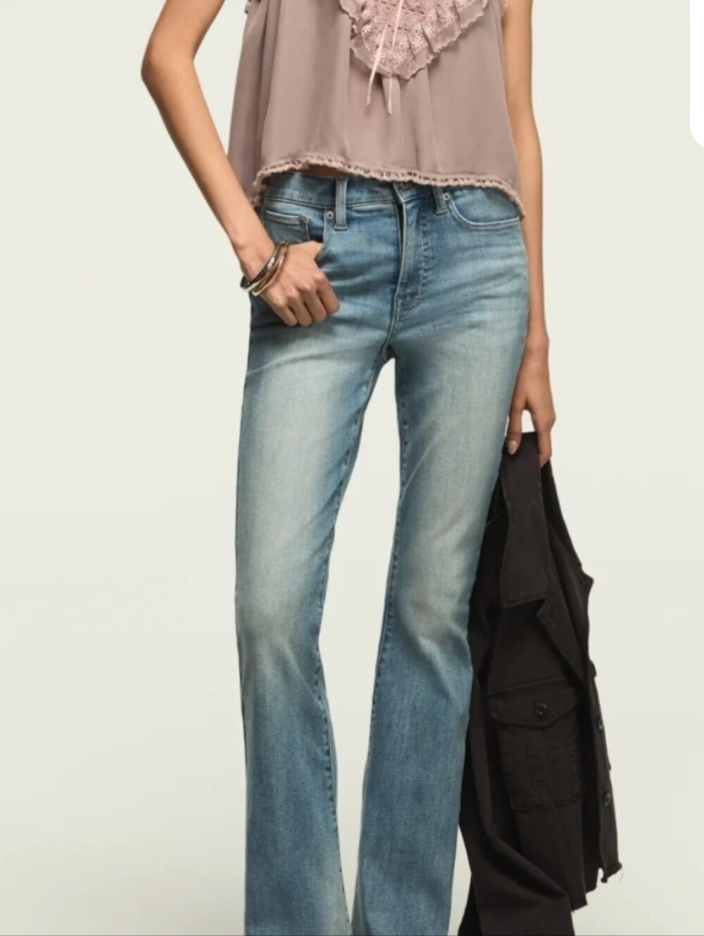 NWT Lucky Brand Stevie High Rise Flare Jeans - Light Blue | Size 14